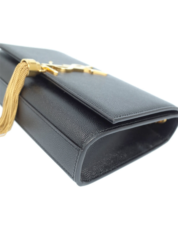 Saint Laurent- Paris Logo Kate Chain Shoulder Bag Black