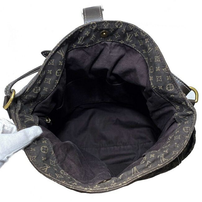 Louis Vuitton Shoulder Bag Romance Dark Brown Black Gold Monogram