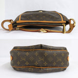 Louis Vuitton Turam PM Monogram Shoulder Bag Brown Leather