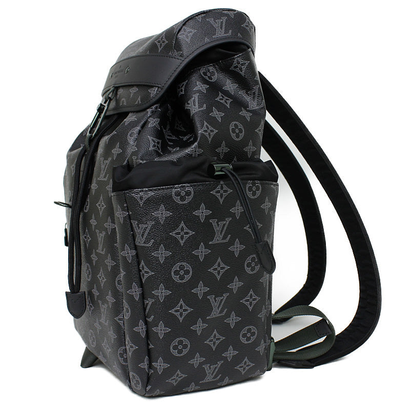 Louis Vuitton Monogram Eclipse Discovery Rucksack Daypack Backpack Black
