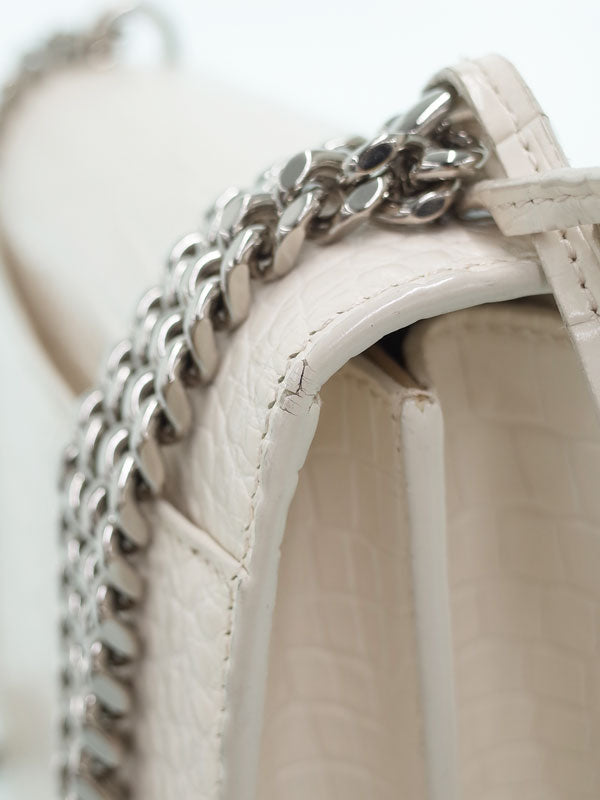 Saint Laurent- Paris Sunset Medium Shoulder Bag White