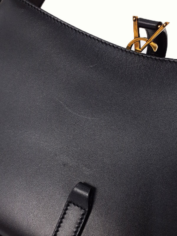 Saint Laurent- Paris Hobo Bag Semi-Shoulder Bag Black