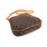 Louis Vuitton Monogram Odeon PM Shoulder Bag Brown Gold Metal Fittings