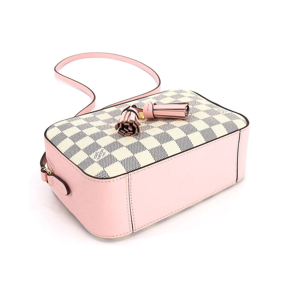 Louis Vuitton Damier Azur Saintonge Shoulder Bag Audrose White