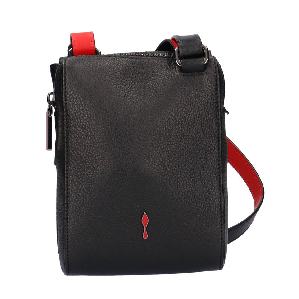 Christian Louboutin Shoulder Bag Leather Black