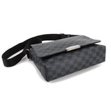 Louis Vuitton Damier Graphite District PM NV2 Shoulder Bag Black