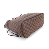 Louis Vuitton Damier Neverfull MM Tote Bag Ebene Cerise Brown Gold Hardware