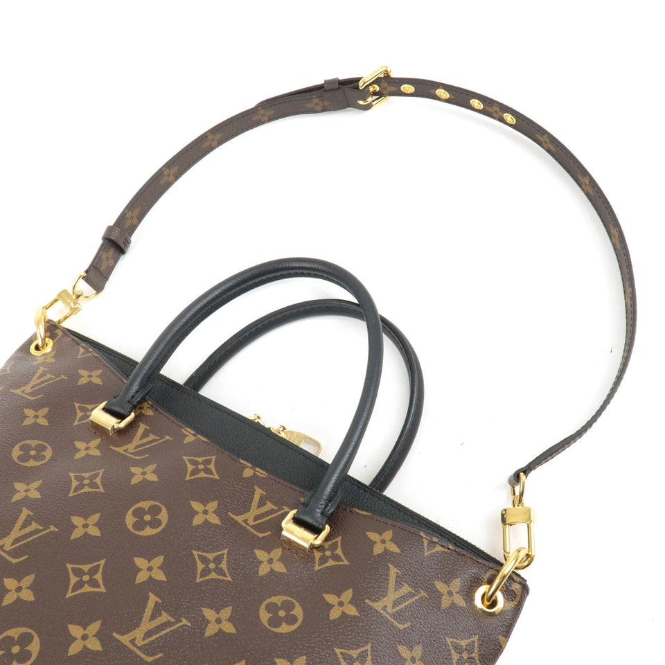 Louis Vuitton Monogram Pallas Handbag Shoulder Bag Noir