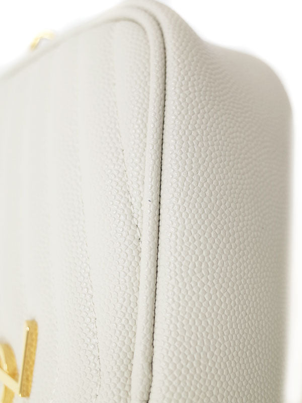 Saint Laurent- Paris Lou Mini Bag Shoulder Bag Ivory Black