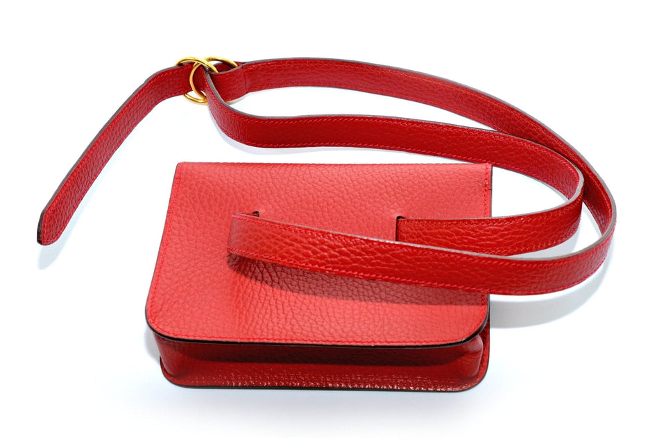 Hermes Leather Flap Bum Leather Pochette Waist bag