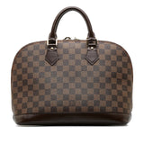 Louis Vuitton Alma Handbag Brown PVC Leather Louis Vuitton