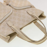 Gucci GG Canvas Hand Bag Beige 40282