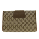 Gucci GG Canvas Web Sherry Line Clutch Bag Beige Red Green 89.01.030 40342