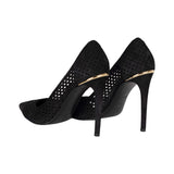 Women's Louis Vuitton Perforated Suede Eyeline Pumps - '10s