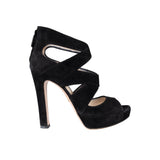 Women's Prada Suede Cut Out Open-toe Heels - '10s