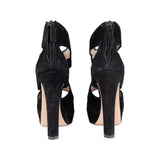 Women's Prada Suede Cut Out Open-toe Heels - '10s