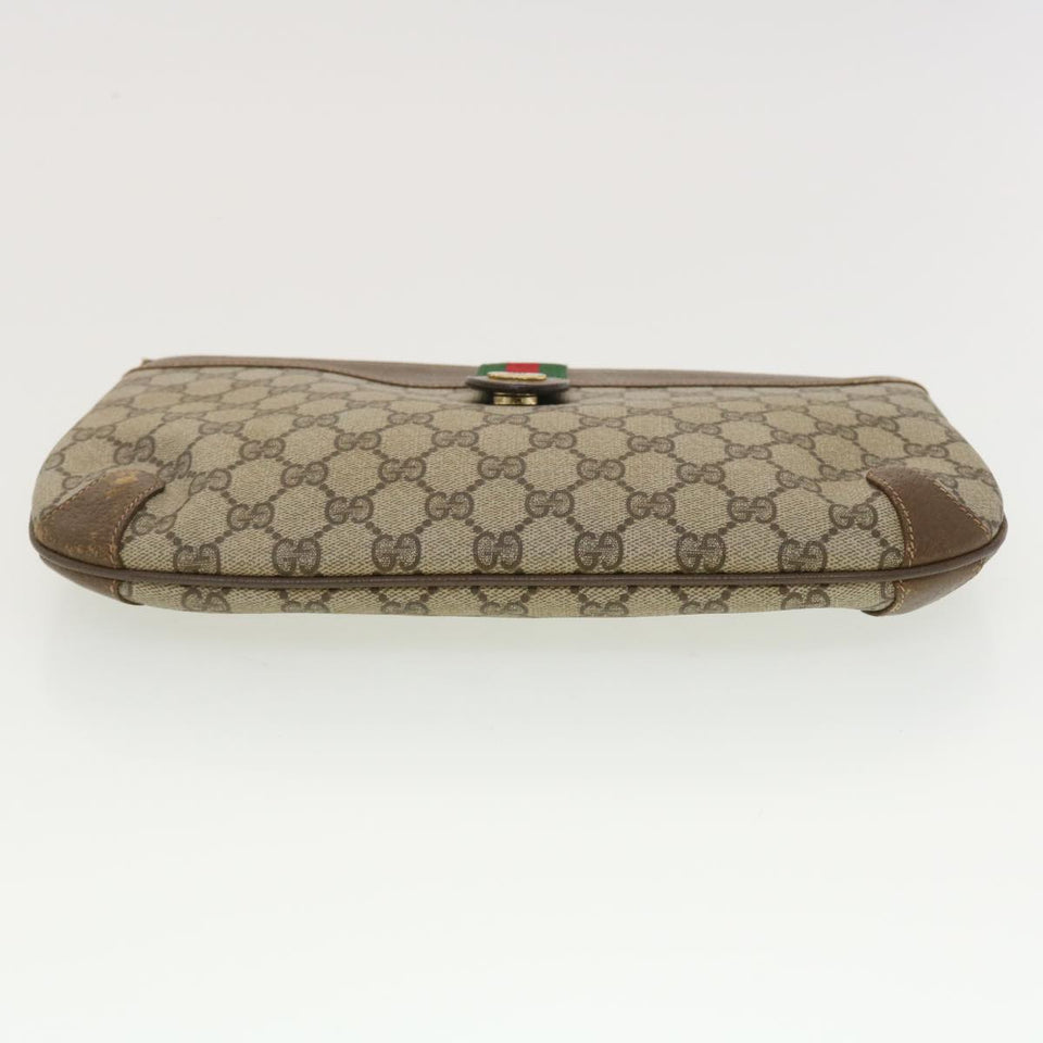 Gucci GG Canvas Shoulder Bag PVC Leather Beige 904.02.026 40371