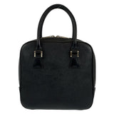 Burberry Handbag leather Black SilverMetal Handbag Tote Bag Medium Check Pattern Women