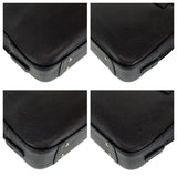 Burberry Handbag leather Black SilverMetal Handbag Tote Bag Medium Check Pattern Women