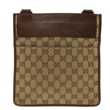 Gucci GG Canvas Shoulder Bag Beige Brown 200047 40527
