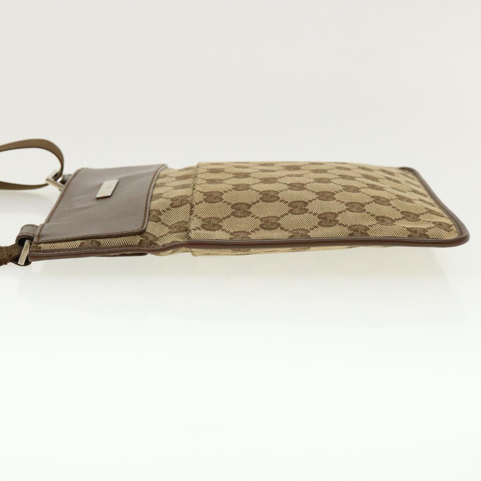 Gucci GG Canvas Shoulder Bag Beige Brown 200047 40527