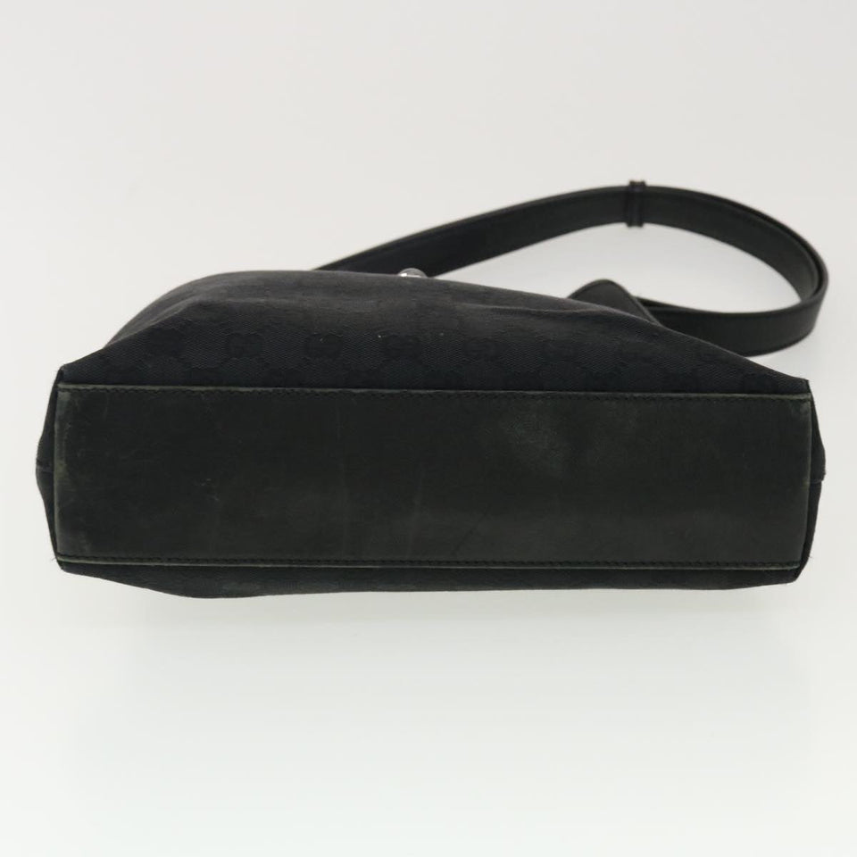 Gucci GG Canvas Jackie Shoulder Bag Black 110291 40755