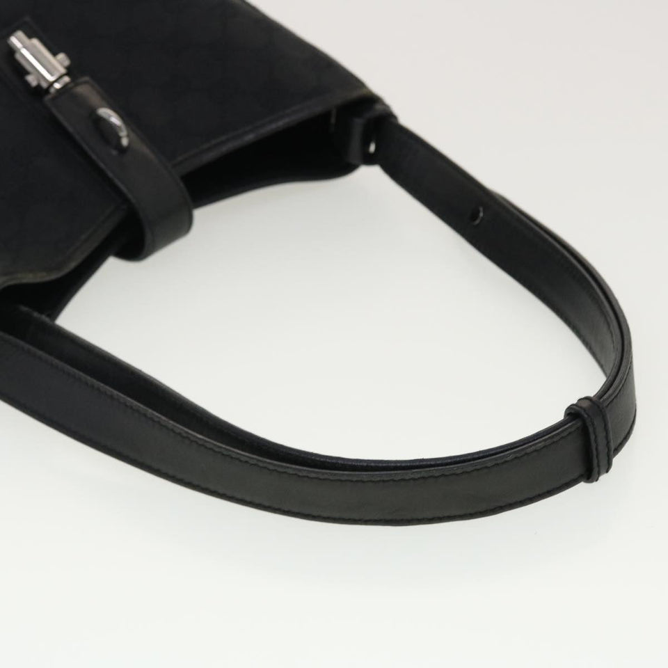 Gucci GG Canvas Jackie Shoulder Bag Black 110291 40755
