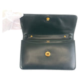 Hermes Shoulder Bag Box scarf Green GoldMetal Tassel