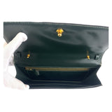 Hermes Shoulder Bag Box scarf Green GoldMetal Tassel