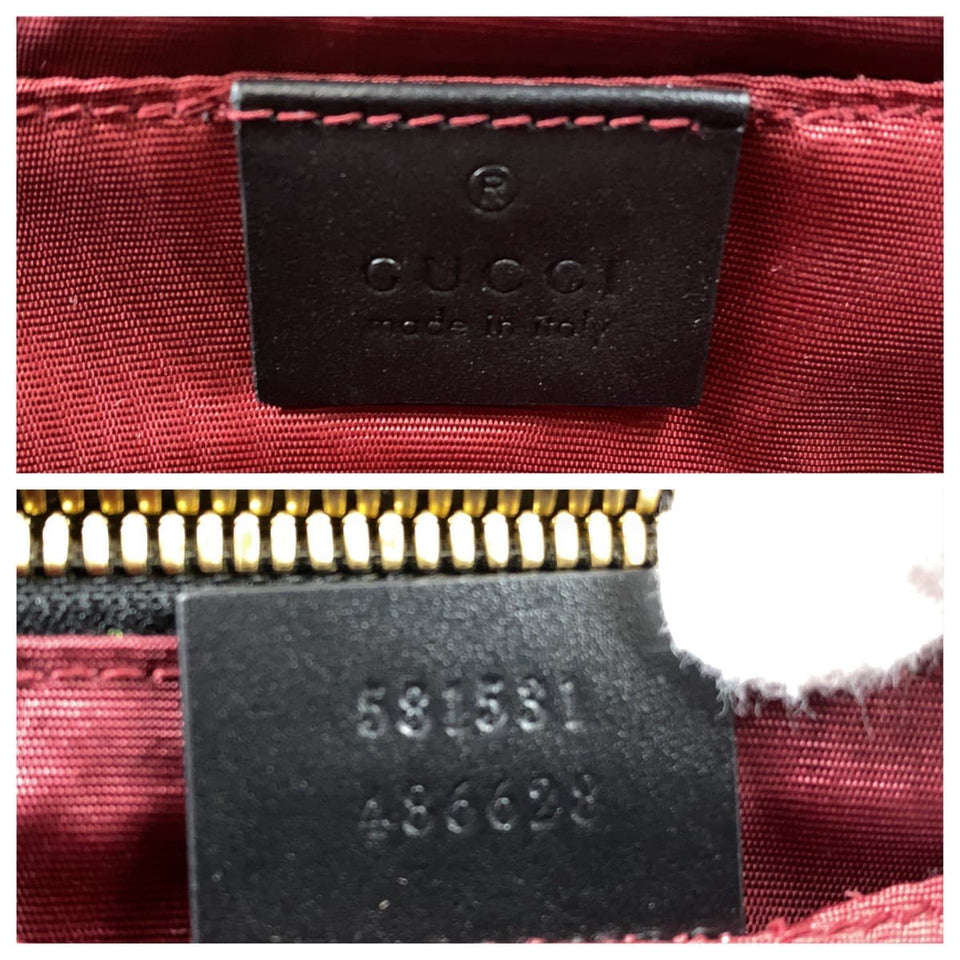 Gucci Business bag 581531 Calfskin Black GoldMetal Zumi