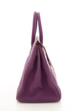 Hermes2012 Anemone 35cm Togo Birkin Handbag W/ Gold HW