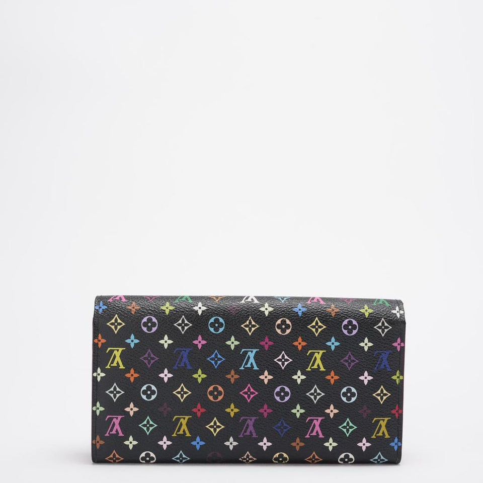 Louis Vuitton Monogram Multicolor Sarah Long Wallet Gold Hardware Limited Edition