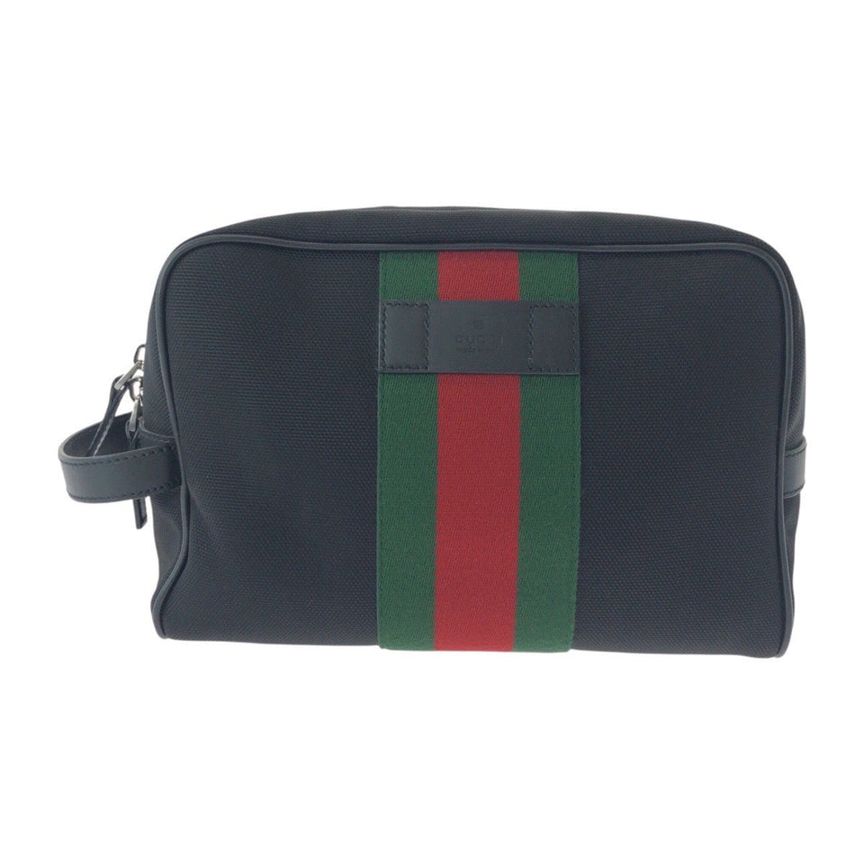 Gucci business bag 630916 canvas Black SilverMetal Sherry line