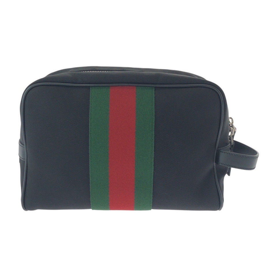 Gucci business bag 630916 canvas Black SilverMetal Sherry line