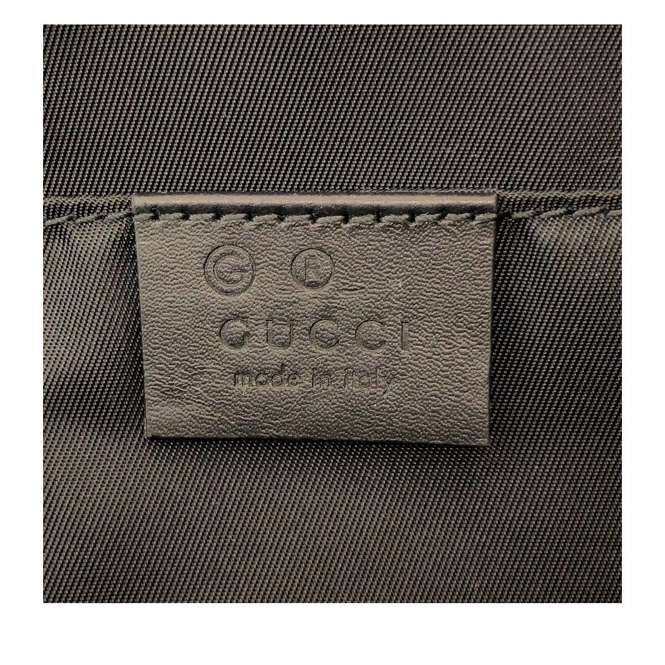 Gucci business bag 630916 canvas Black SilverMetal Sherry line