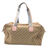 Gucci Boston Duffel bag 153240 GG canvas Brown pink Boston Duffel bag unisex GG pattern Women