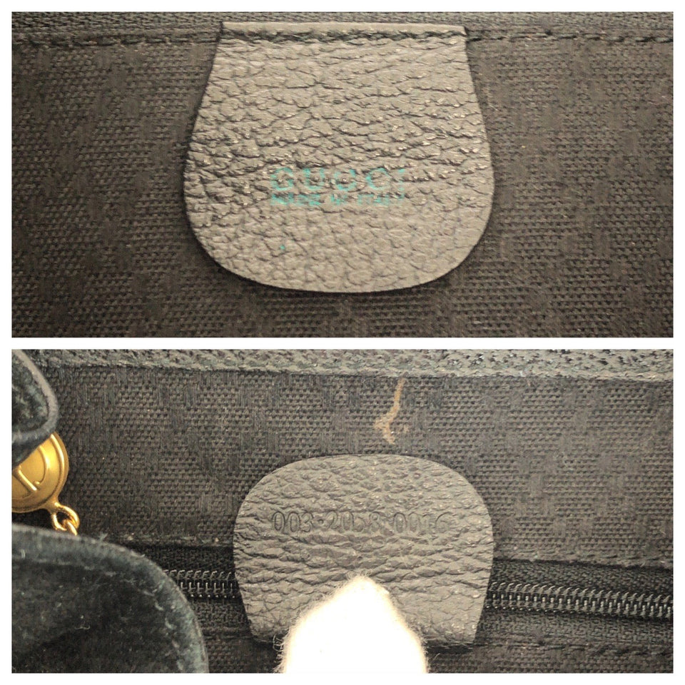 Gucci Backpack 003 2058 Suede black Bamboo