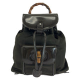Gucci Backpack 003 1998 0030 canvas Brown Bamboo