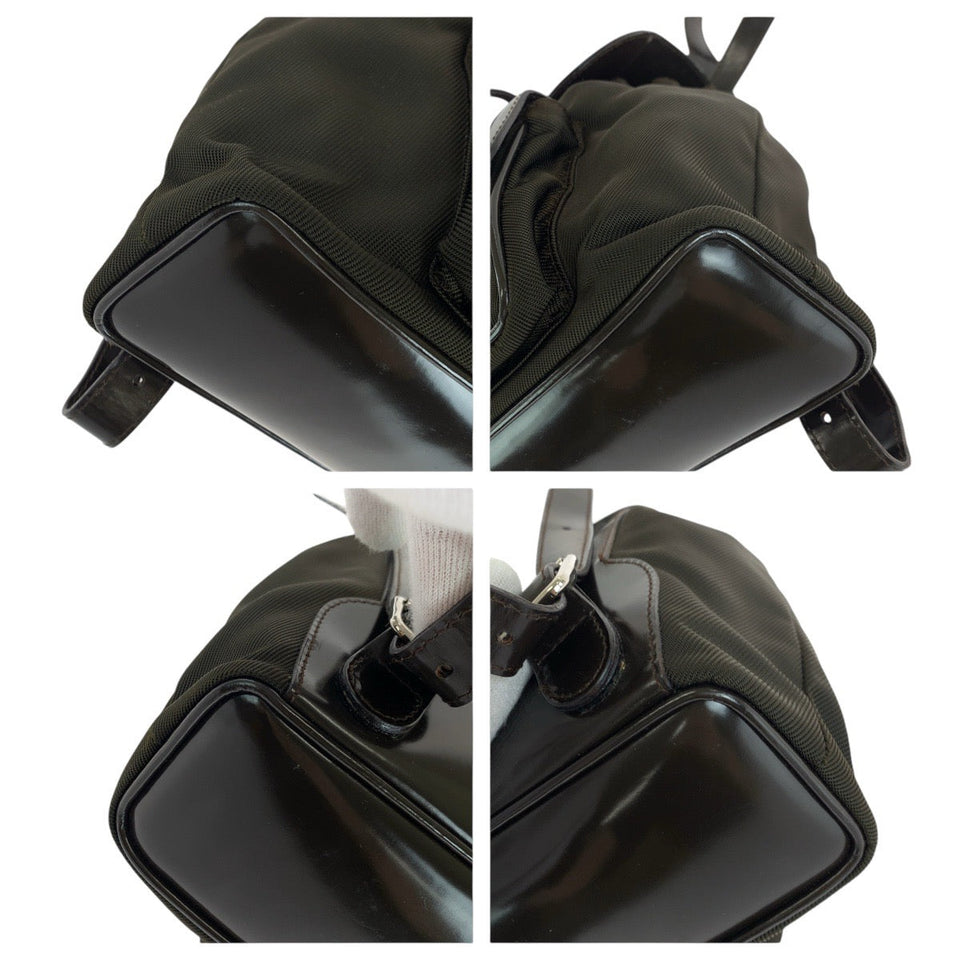 Gucci Backpack 003 1998 0030 canvas Brown Bamboo