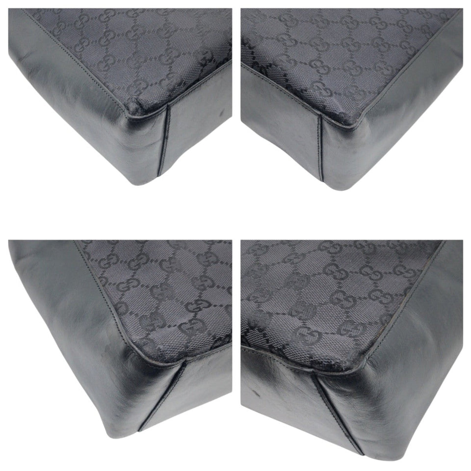 Gucci Shoulder Bag 001 3770 GG canvas Black black Hobo Shoulder Bag Handbag GG pattern Women