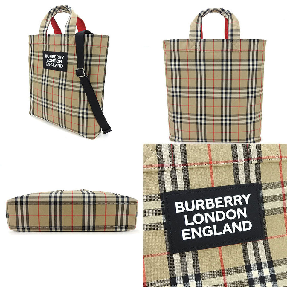 Burberry Tote Bag 8017740 Cotton, Polyester beige Women