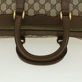 Gucci GG Canvas Hand Bag PVC Leather Beige 41256