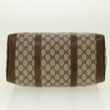 Gucci GG Canvas Hand Bag PVC Leather Beige 41256