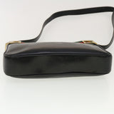 Gucci Web Sherry Line Shoulder Bag Leather Black Red Green 41258