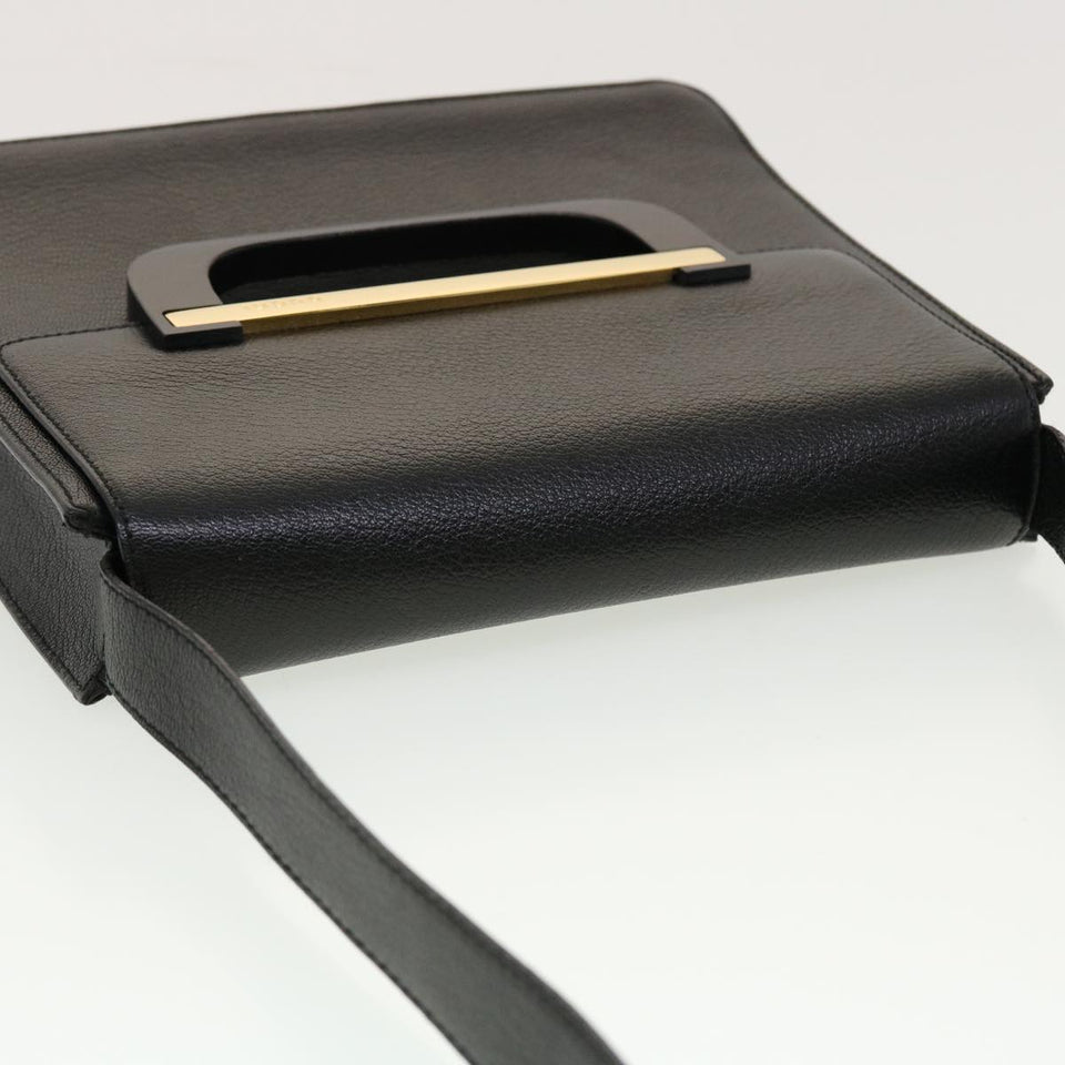 Gucci Shoulder Bag Leather Black 41263