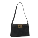 Gucci Shoulder Bag Suede Gray 41317