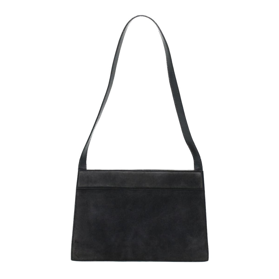 Gucci Shoulder Bag Suede Gray 41317