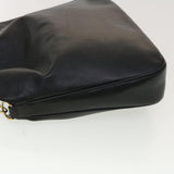 Gucci Bamboo Hand Bag Leather 2way Black 1998 41333