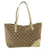 Gucci GG Canvas Tote Bag Beige 169946 41352