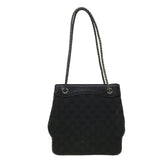 Gucci GG Canvas Shoulder Bag Black 109143 41377